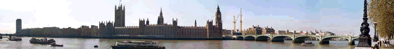 Panorama of Parliament over the Thames