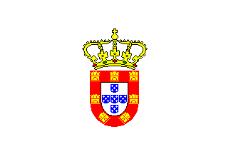 The flag of the Kingdom of Portugal