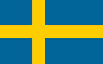 The flag of Sweden