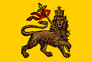 The flag of the Empire of Abyssinia