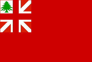 The flag of the Dominion of New England