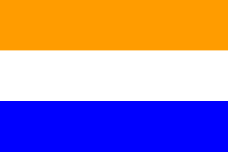 The flag of Oranjestaat
