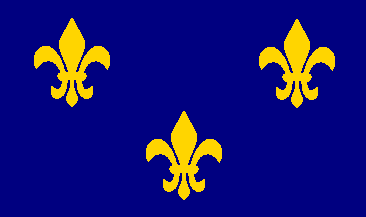 The flag of the Kingdom of France