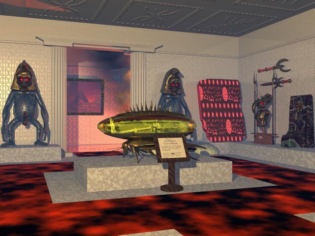 The Zothique Gallery begins to burn